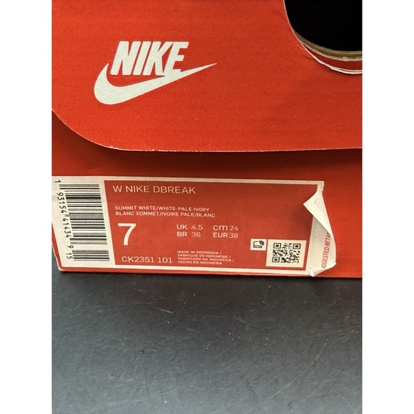 Nike Daybreak Summit White Womens Size 7 CK2351-101 - Picture 3 of 9
